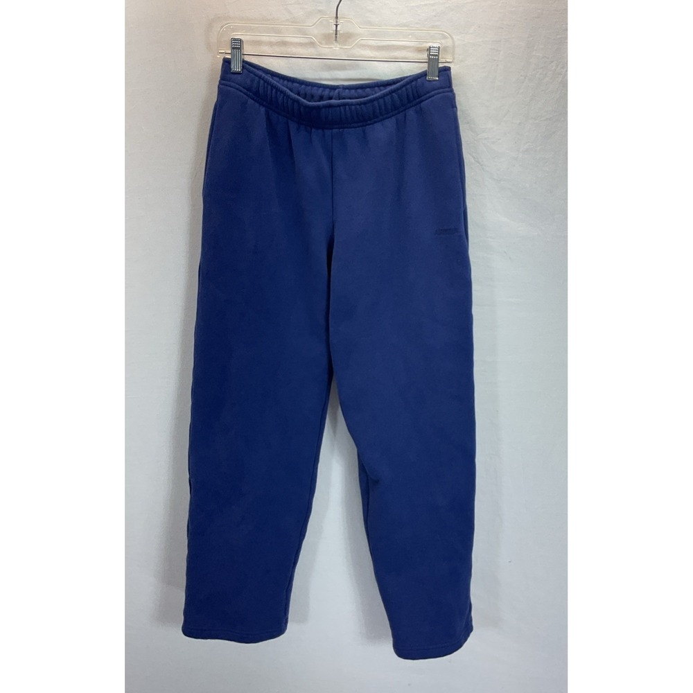 Aritzia Sweat Fleece Pants Womens Size Small Navy Blue Lounge pockets